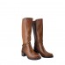 Bota Tacón Ancho Caña Alta